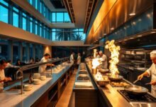 8 Restaurant open kitchen chef live cooking